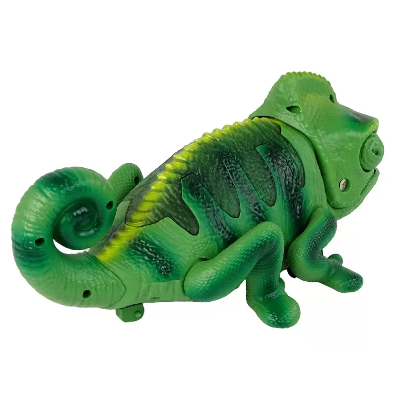 LEAN TOYS Τηλεχειριζόμενο χαμαιλέοντας πράσινο φως 28 cm
