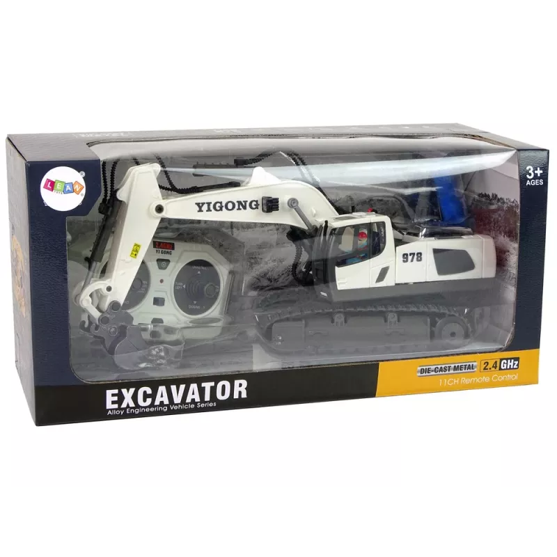 LEAN TOYS Τηλεχειριζόμενος Εκσκαφέας με Ερπύστριες 2,4 GHz Χειριστήριο
