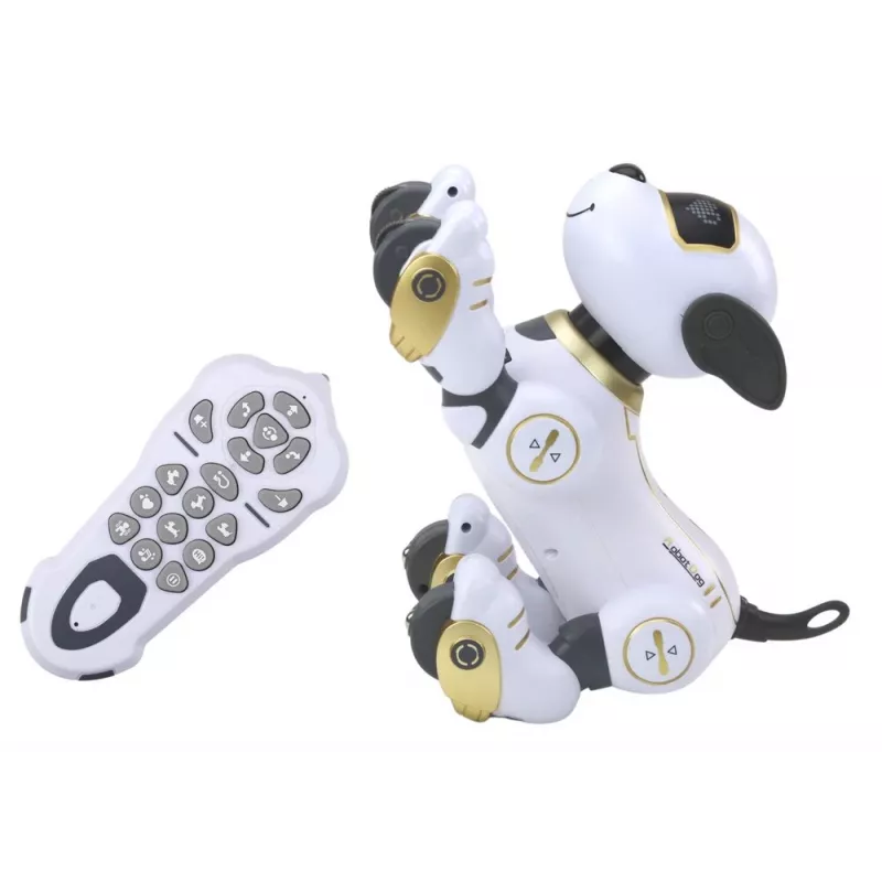 LEAN TOYS τηλεχειριζόμενος διαδραστικός ρομπότ-σκύλος – Χρυσό, χορεύει, προγραμματιζόμενος, επαναφορτιζόμενος