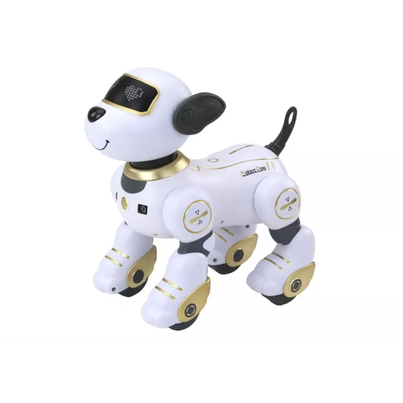 LEAN TOYS τηλεχειριζόμενος διαδραστικός ρομπότ-σκύλος – Χρυσό, χορεύει, προγραμματιζόμενος, επαναφορτιζόμενος