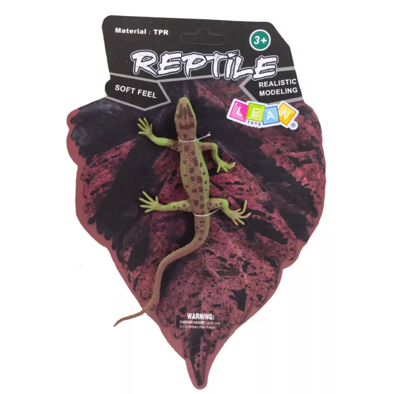 LEAN TOYS Sand Lizard λαστιχένια φιγούρα stretchable ρεαλιστική 15 cm