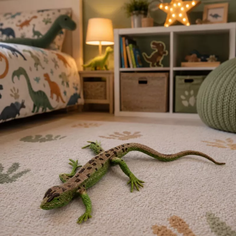 LEAN TOYS Sand Lizard λαστιχένια φιγούρα stretchable ρεαλιστική 15 cm