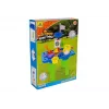 LEAN TOYS Τραπέζι Αμμοδόχου με Καλούπια, Φτυάρι, Τσουγκράνα και Σύννεφο - Πολύχρωμο