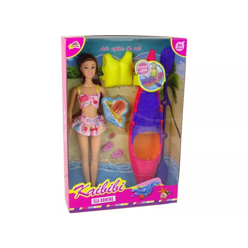 LEAN TOYS Σετ αξεσουάρ κούκλας Kayak ροζ