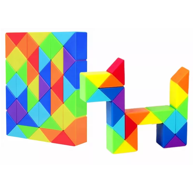 LEAN TOYS Snake Puzzle Magic Cube Παιχνίδι παζλ