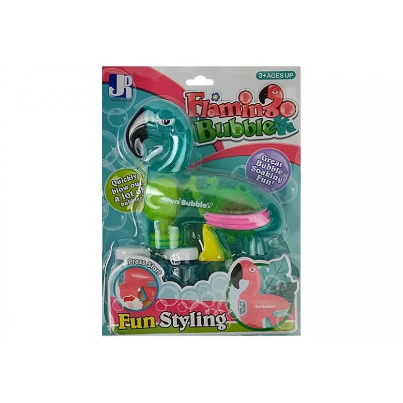 LEAN TOYS Πιστόλι Σαπουνόφουσκων Flamingo Μπλε