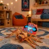 LEAN TOYS Spider Tarantula λαστιχένια φιγούρα stretchable ρεαλιστική 12 cm