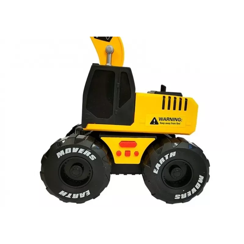 LEAN TOYS Εκσκαφέας με Ελατήριο Ήχοι και Φώτα