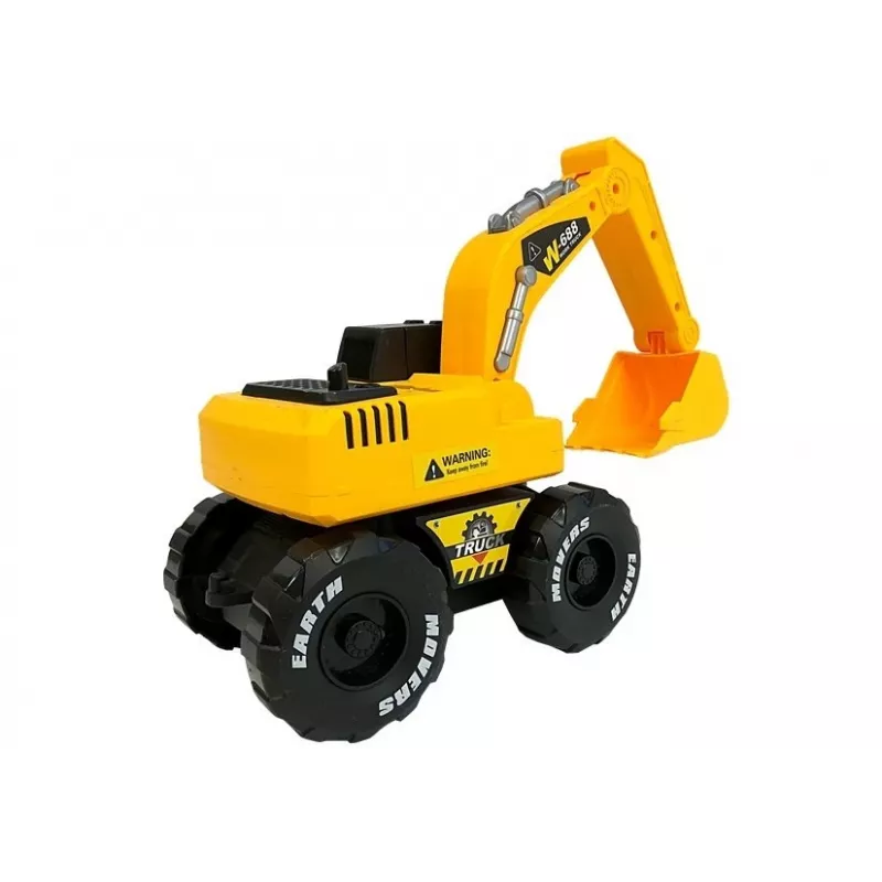 LEAN TOYS Εκσκαφέας με Ελατήριο Ήχοι και Φώτα