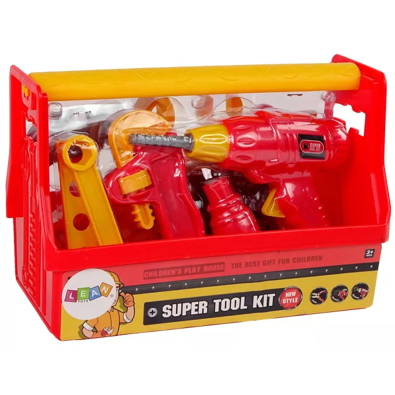LEAN TOYS Εργαλειοθήκη Σφυρί Πένσα Κόκκινο