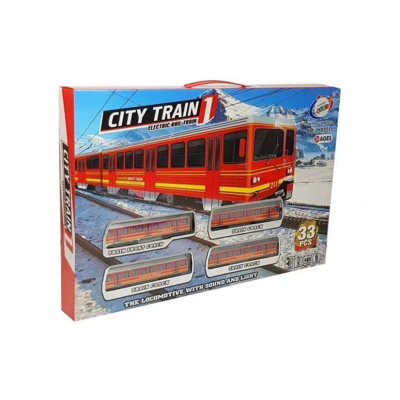 LEAN TOYS Σιδηρόδρομος Μπαταρίες 33 Τεμάχια