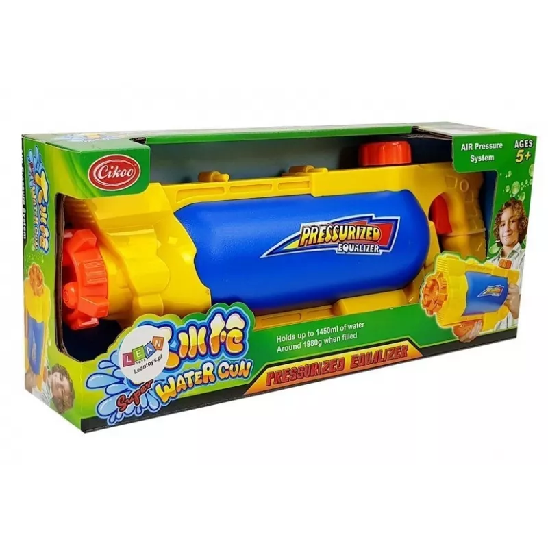 LEAN TOYS Νεροπίστολο 1450 ml Κίτρινο-Μπλε