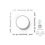 IMP ISR-008-01.M/WM LED Dimmer, Μοντέρνο