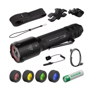 Ledlenser TAC6R Black σετ κυνηγιού με σκληρή θήκη