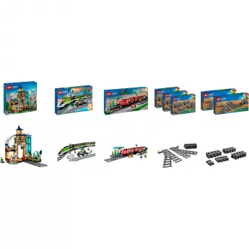LEGO City Σιδηροδρομικός Σταθμός Πλήρες Σετ