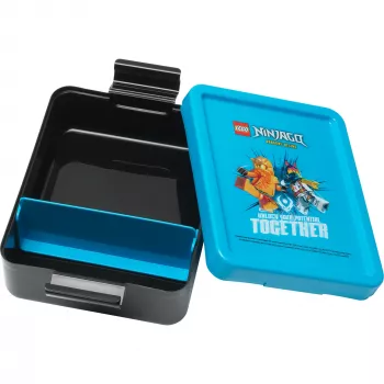 LEGO Lunch Box Ninjago Μπλε/Μαύρο PP με Γραφικά Emoticon 1,2L