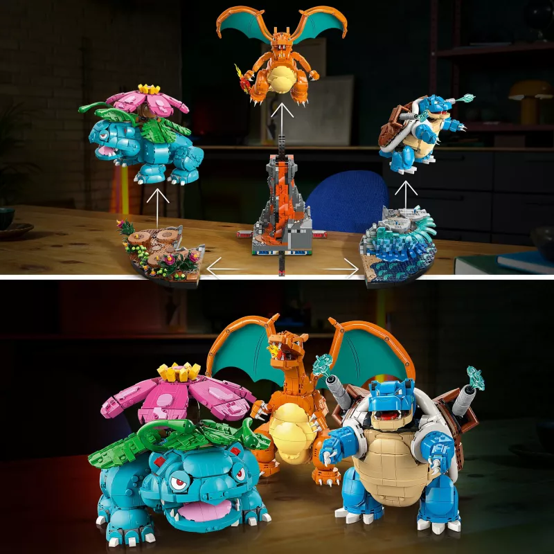 LEGO Pokemon 72153 Venusaur, Charizard και Blastoise