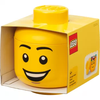 LEGO Storage Head Happy Boy Small κίτρινο 2 λίτρα