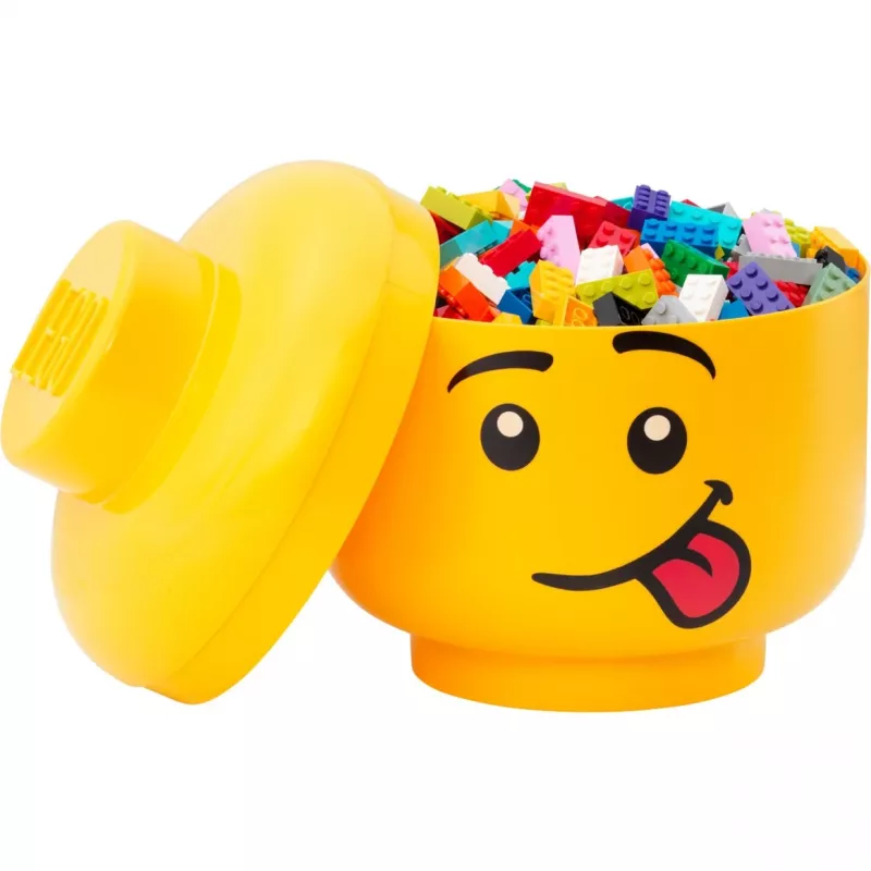 LEGO Storage Head Silly Large Yellow 8.5L Δοχείο αποθήκευσης κεφάλι Minifigure