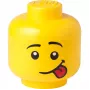 LEGO Storage Head Silly Large Yellow 8.5L Δοχείο αποθήκευσης κεφάλι Minifigure