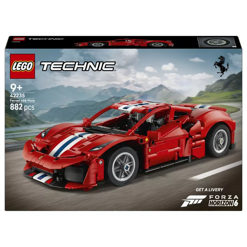 LEGO Technic 42235 Ferrari 488 Pista σετ μοντέλου αγωνιστικού αυτοκινήτου