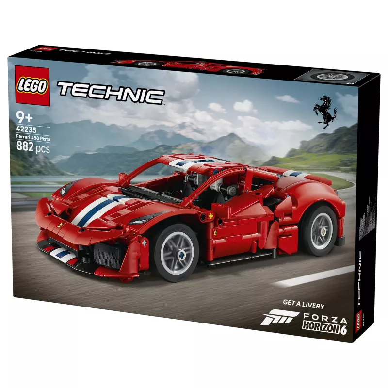 LEGO Technic 42235 Ferrari 488 Pista σετ μοντέλου αγωνιστικού αυτοκινήτου