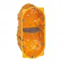 Legrand Batibox Κουτί τοίχου 2 θέσεων 2 μονάδων Βάθος 50mm 080052
