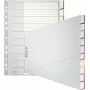 Leitz A4 Λευκά Διαχωριστικά, Πολυπροπυλένιο, Γκρι, 10 τεμ., Οικουμενική Διάτρηση 1270