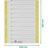 LEITZ A4 Διαχωριστικά φύλλα κίτρινα 160 g/m² συσκευασία 25 τεμ. 16523015