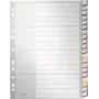LEITZ A4 Extra Πλατύ Λευκό Ευρετήριο πλαστικό, 20-θέσιο, Universal διάτρηση, Ημιδιαφανές Λευκό 1278-00-00