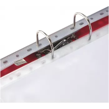 LEITZ Esselte Standard Διαφάνεια εγγράφων A4, πολυπροπυλένιο, Κρυστάλλινα διαφανής, 0,06 mm, Ανοιχτή πάνω, Ασφαλής για έγγραφα, Πολλαπλές διάτρησεις, Ενισχυμένο άκρο, συσκευασία 100 τεμ. (925008)