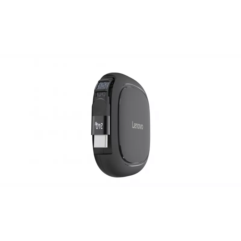 Lenovo καλώδιο USB-C σπιράλ 240W, μαύρο, 1,2 m, USB 2.0