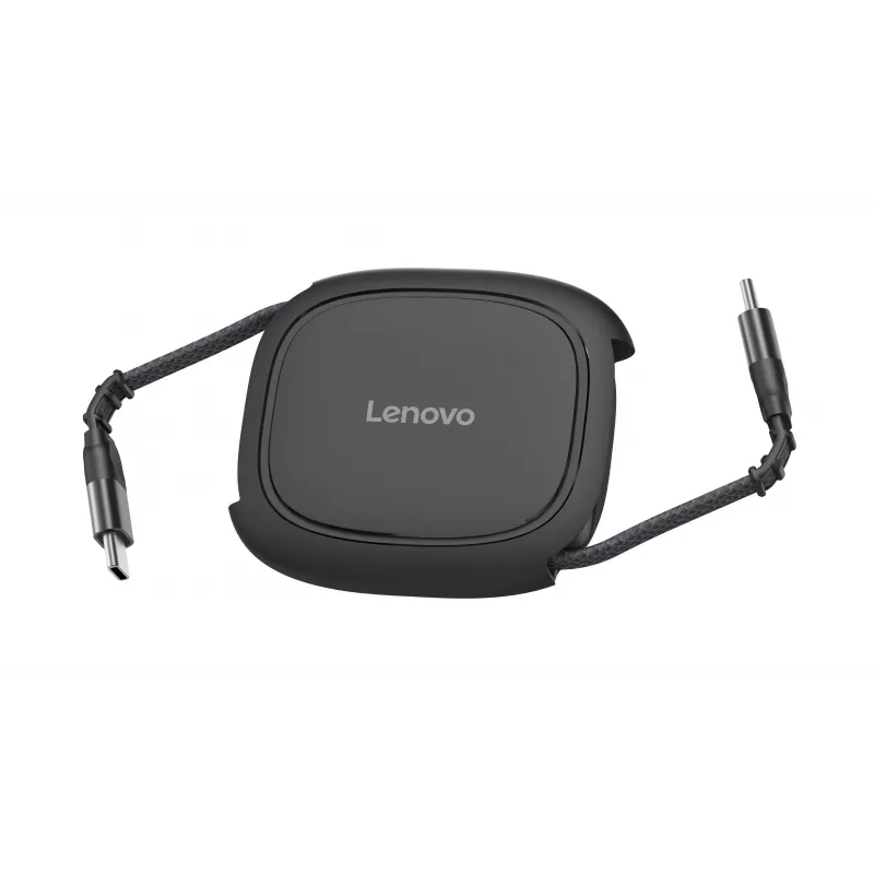 Lenovo καλώδιο USB-C σπιράλ 240W, μαύρο, 1,2 m, USB 2.0