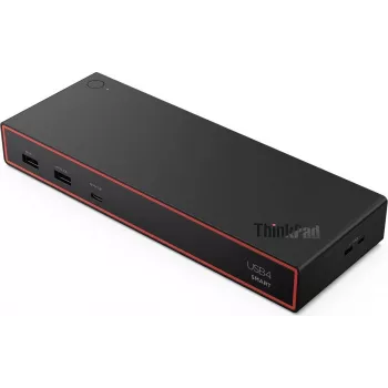 Lenovo ThinkPad USB4 Smart Dock 5500 Dockingstation με τροφοδοτικό 135W, Μαύρο (40BC0135DE)