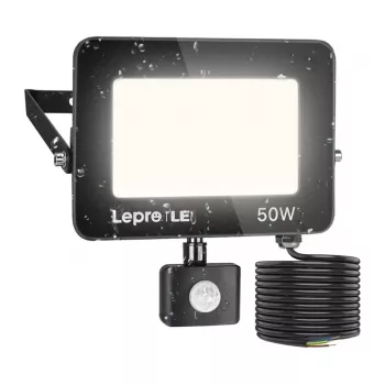 LEPRO 50W 5000K IP65 Προβολέας LED με Αισθητήρα Κίνησης