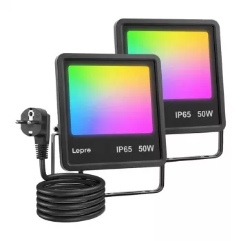 Lepro F1 50W LED Προβολέας IP65 5000Lm 5000K Φως Ημέρας Επιτοίχια Τοποθέτηση