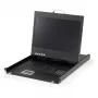 LevelOne KVM-8901DE κονσόλα KVM LCD 19 ιντσών, 8x USB-B, 8x VGA, 8x PS/2, DE, μαύρη