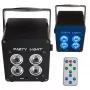 LIGHT4ME ACCU PAR 4x3W Επαναφορτιζόμενο RGB LED Par Light 360