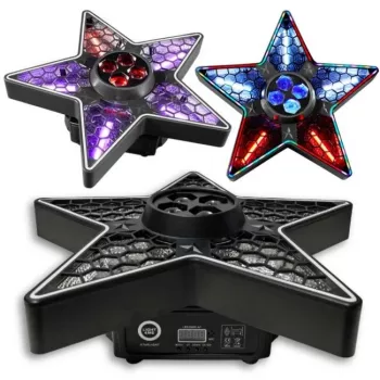 LIGHT4ME STARLIGHT Συσκευή φωτισμού Multi-Effekt με Derby, Strobe, Laser και UV