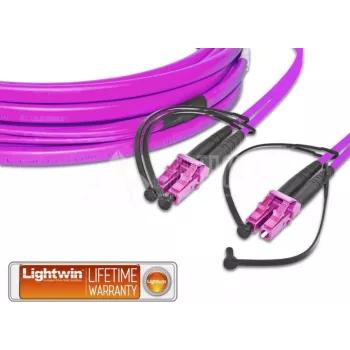 LIGHTWIN LDP-50 LC-LC 2,0m OM4 επίπεδο duplex καλώδιο patch οπτικής ίνας LDP-50 LC-LC 2.0 OM4 FD