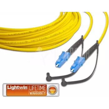 Lightwin LSP-09 LC-LC 20m OS1 Single-Mode Duplex Καλώδιο Patch Οπτικής Ίνας, Κίτρινο LSP-09 LC-LC 20.0
