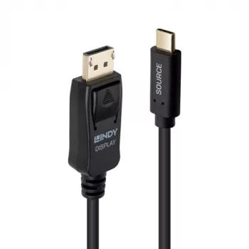LINDY 1m καλώδιο προσαρμογέα USB Type-C σε DisplayPort 4K60 με HDR (43500)