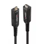 Lindy 60m καλώδιο οπτικής ίνας υβριδικό Micro-HDMI-8K60-LSZH με αποσπώμενους συνδέσμους HDMI (38547)