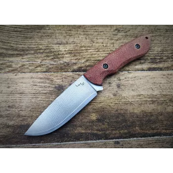 LKW Mauler VG10 Damascus Micarta Σταθερό μαχαίρι