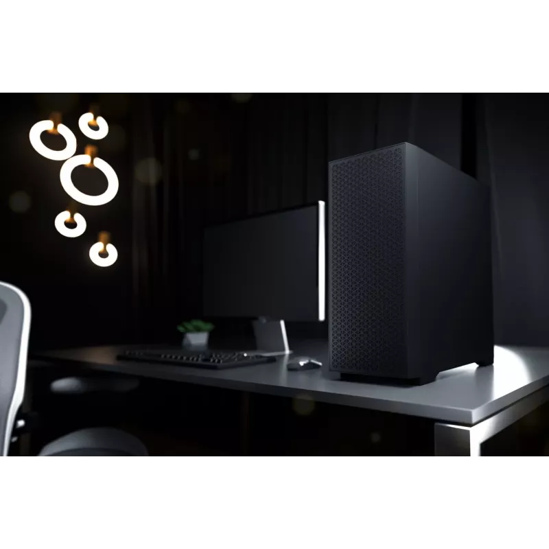 LOGIC AT-DART-PRO-SOLI-10 DART PRO SOLID κουτί υπολογιστή Midi-Tower, μαύρο, USB-C, ATX, χαλύβδινο πλαϊνό πάνελ χωρίς Tempered Glass