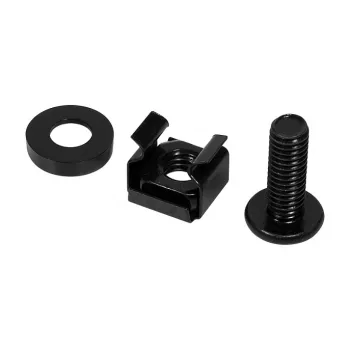 LogiLink Σετ τοποθέτησης σε rack 19 ιντσών M6 x 16 mm, 20 σετ, μαύρο