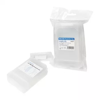 LogiLink Θήκη προστασίας HDD 2.5 ιντσών για 2 HDD/SSD, Λευκό