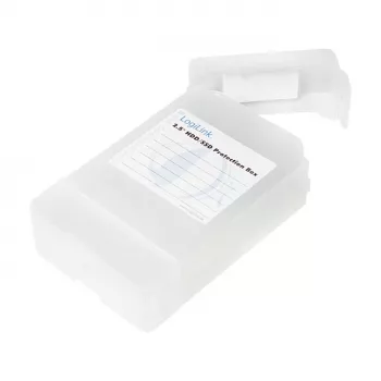 LogiLink Θήκη προστασίας HDD 2.5 ιντσών για 2 HDD/SSD, Λευκό