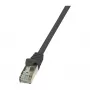 LogiLink Cat.6 F/UTP Καλώδιο Patch, 0,25 m, Μαύρο, EconLine