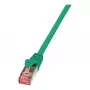 LogiLink Cat.6 S/FTP Καλώδιο patch, Πράσινο, 0,5 m, PrimeLine